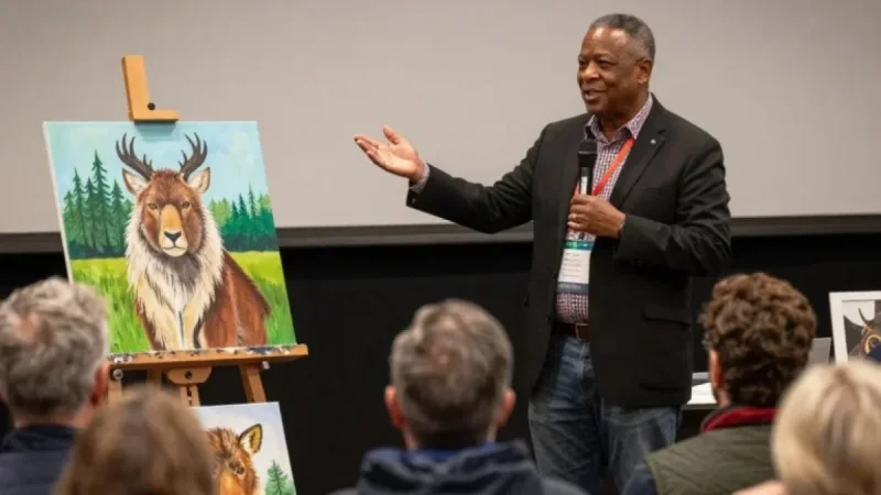 Darrell Chocolate’s Indigenous Art Shines at Edmonton Conference: Boosts Tourism!