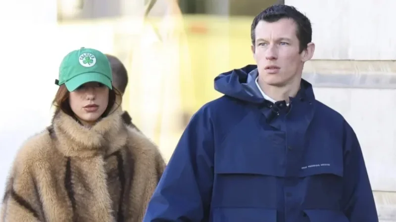 Dua Lipa and Fiancé Callum Turner Bundle Up in Paris Outing