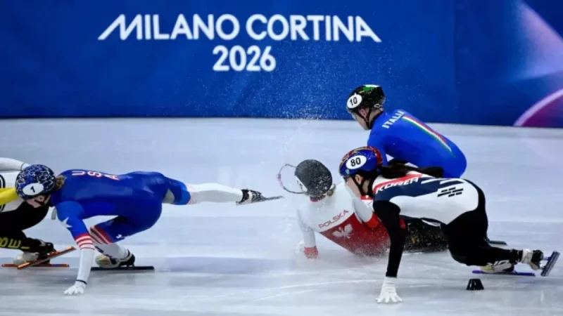Figure Skater Struck in Face by Blade