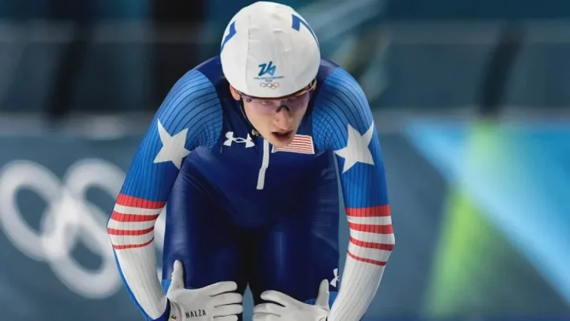 Jordan Stolz Falls Short of Podium in Speedskating Mass Start Final
