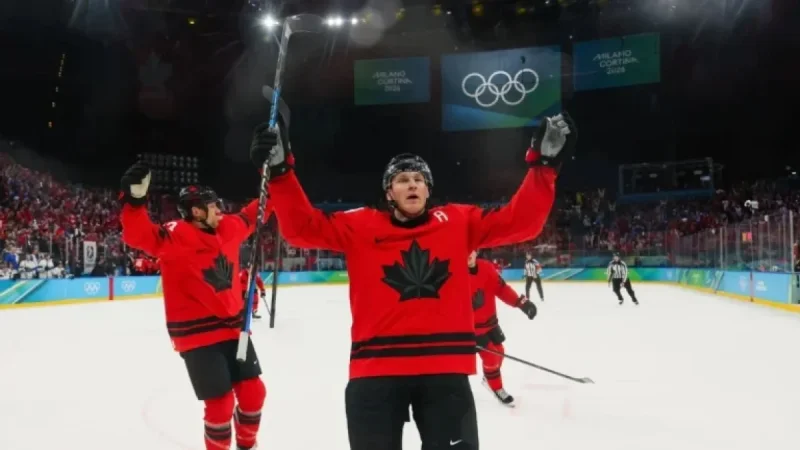 MacKinnon’s Last-Minute Goal Propels Canada to Olympic Gold Medal Game