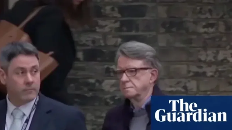 Peter Mandelson Arrested for Alleged Public Office Misconduct