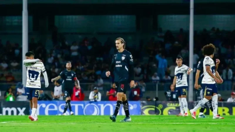 Pumas UNAM Triumphs 1-0 Over CF Monterrey at Olímpico Universitario Stadium