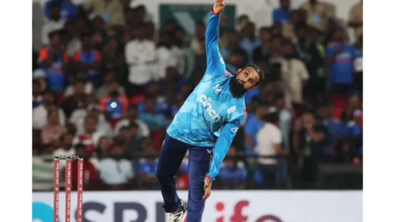 Adil Rashid Ties Fifth for T20 World Cup Wickets, Surpassing Malinga