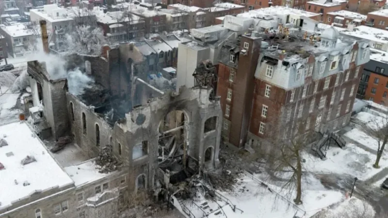 Fire Devastates Historic Côte-Saint-Paul Church