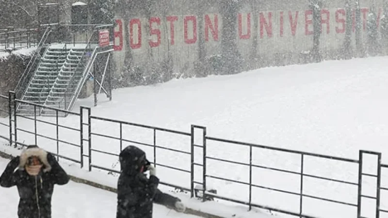 Historic Blizzard Shuts Boston University on Tuesday