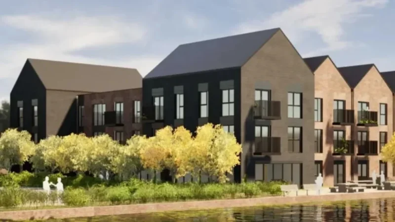 New Retirement Complex with Townhouses and 59 Flats Planned for North Shropshire Wharf