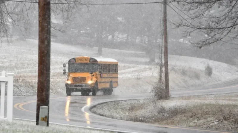 Snow Forces School Closures and Delays in Maryland Monday