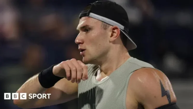 Arthur Rinderknech Defeats Jack Draper at Dubai Tennis Championships