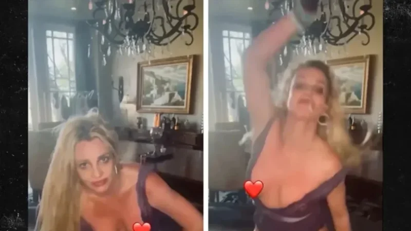Britney Spears Dances Boldly in the Dining Room