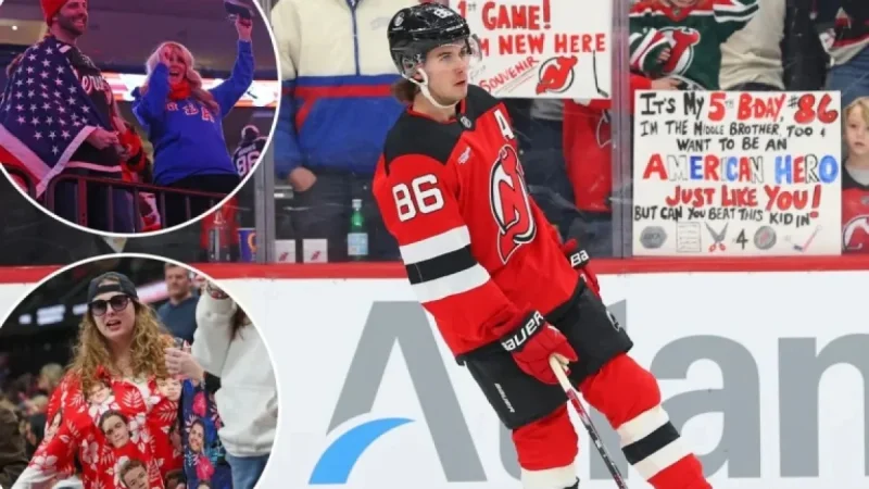 Jack Hughes Brings Olympic Gold-Medal Celebration Home to New Jersey