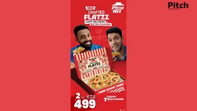 Pizza Hut Launches Crafted Flatzz with Shivam Dube, Varun Chakravarthy, Harshit Rana