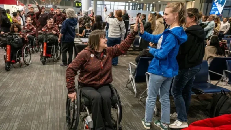 Canadian Paralympians Celebrate with Parade Before Milan Departure
