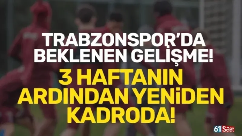 Star Player Returns to Action for Trabzonspor!