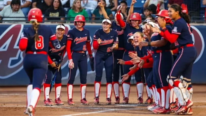 Arizona Softball Dominates Doubleheader with Two Run-Rule Wins