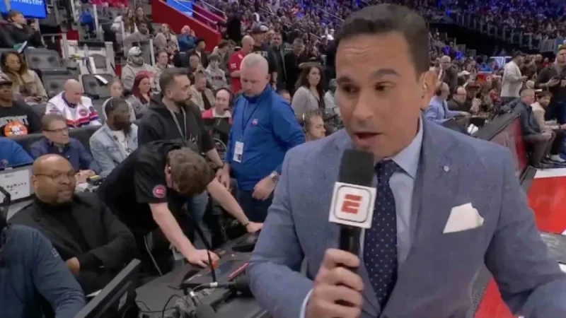 Buzzer Interrupts Donovan Mitchell Interview During Pistons-Cavs Broadcast
