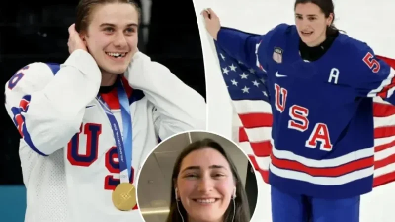Jack Hughes, Megan Keller Discuss Gold Medal Encounter