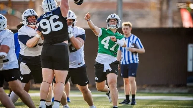 Kalani Sitake Leads Cougars in First Spring Practice