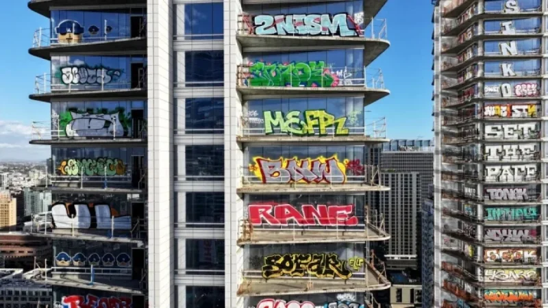 New LA ‘Graffiti Towers’ Owners Must Remove Paint, Quote Provided