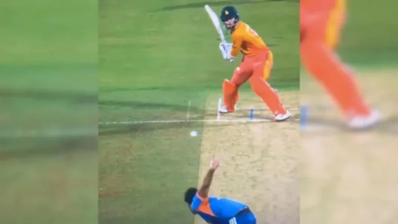 T20 World Cup: Shivam Dube’s Unusual No-Ball Against Zimbabwe Angers Fans