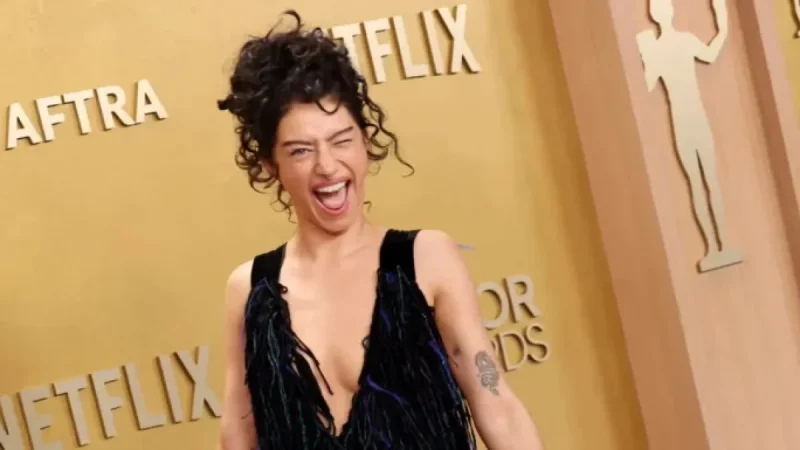 Odessa A’zion Shines in Fringe Jumpsuit at Actor Awards Red Carpet
