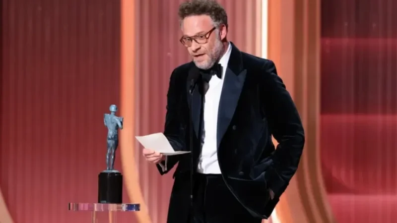 Seth Rogen Delivers Heartfelt Speech Accepting Catherine O’Hara’s Actor Award