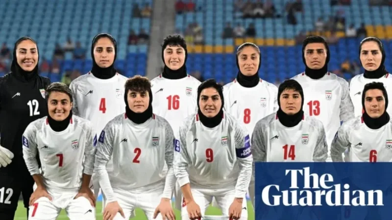 Iran Women’s Team Silent During National Anthem at Asian Cup Match