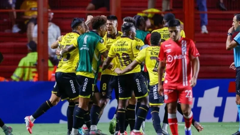 Barcelona Vs: Copa Libertadores Third Round First Leg at the Monumental