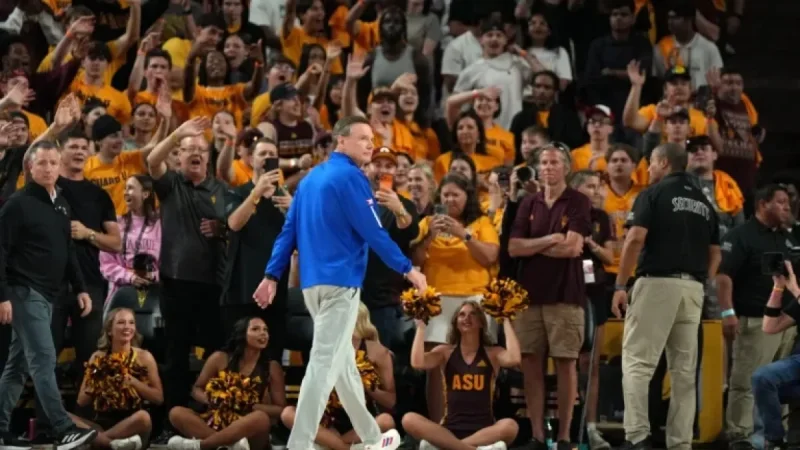 Bill Self ejected in Tempe, and a single whistle changes the shape of a night