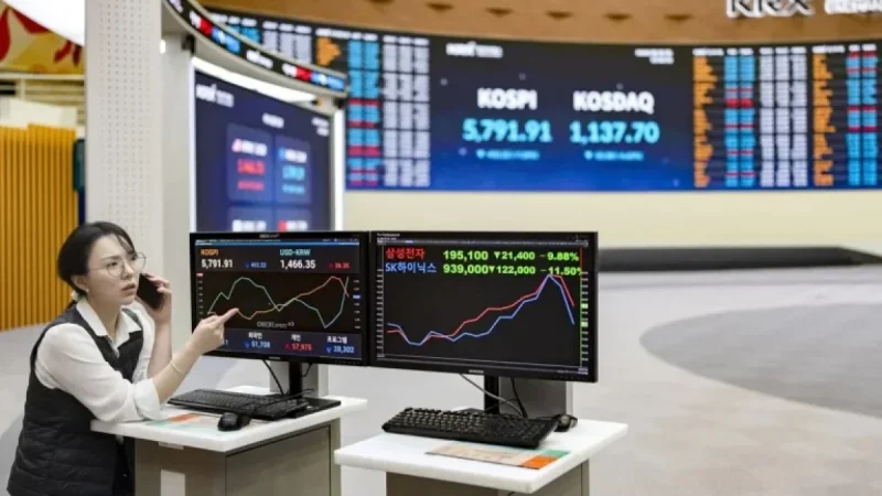 South Korea Stocks Plunge, Marking Largest Two-Day Crash Since 2008