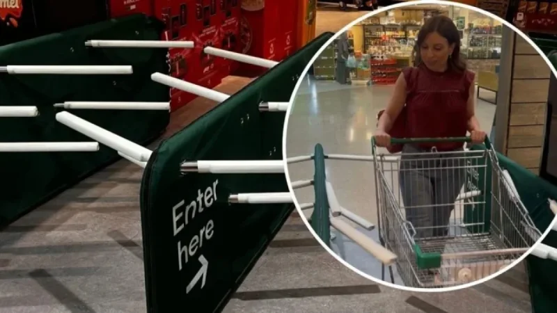 Supermarket entry gate trial becomes flashpoint as rollout expands
