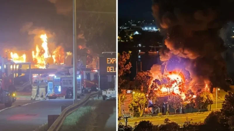 Tamar Marine: Major fire reveals critical water-supply failure at Launceston waterfront