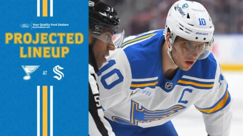 Blues Vs Kraken as March 4 approaches: TV and lineup picture comes into focus
