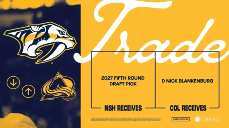 Nick Blankenburg trade reveals 2 timelines: Nashville stockpiles picks as Colorado buys blue-line depth