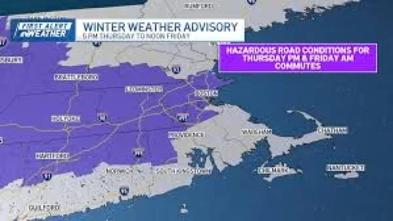 Weather Forecast Snow Storm: First Alert as Another Messy System Pushes into New England Thursday Afternoon