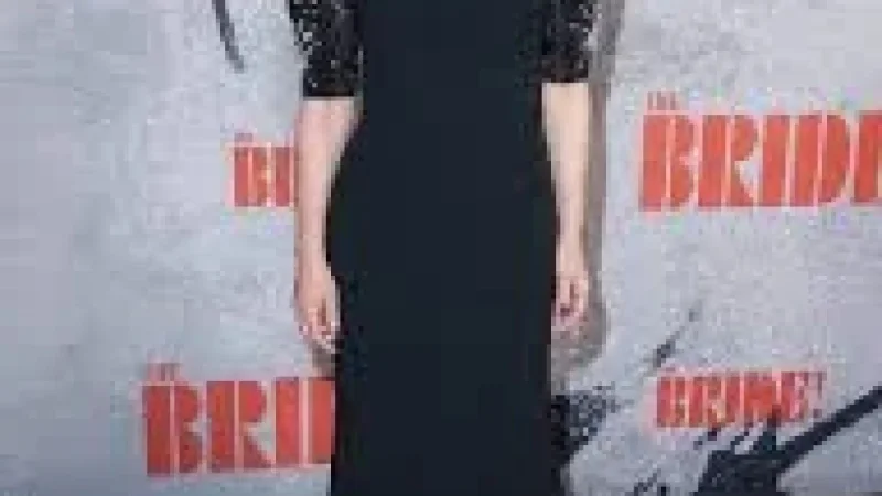 Peter Sarsgaard and a family step into the spotlight at “The Bride!” New York premiere