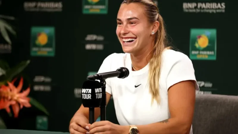 Aryna Sabalenka announces engagement at Indian Wells — Djokovic gets a closer look at the ring