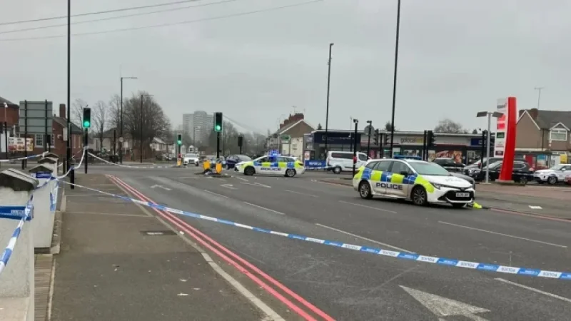 Coventry crash sparks weapon fight — two men hospitalised and a junction sealed