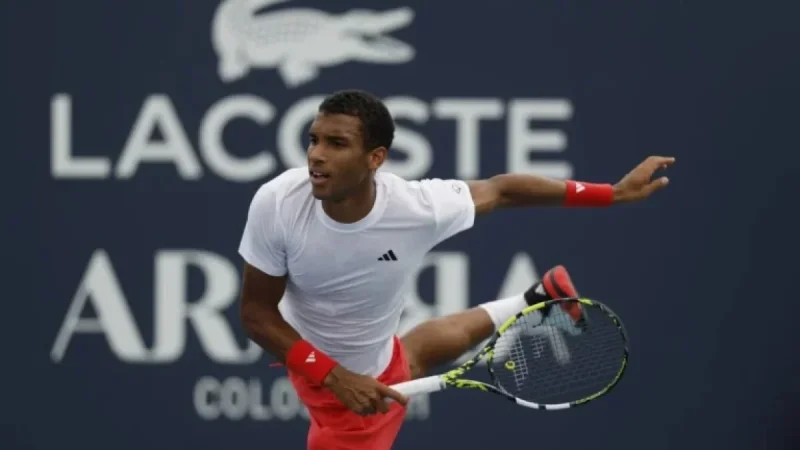 Hot Shot: Gaël Monfils takes air in stylish jump smash! Indian Wells 2026