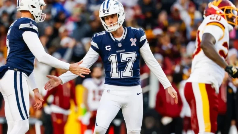 Dallas Cowboys Secure Kicker Brandon Aubrey with Second-Round Tender