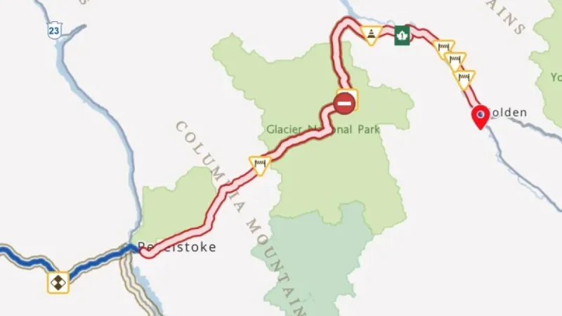 Drive Bc: Highway 1 Closed for Avalanche Control Between Golden and Revelstoke