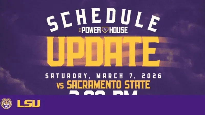 Lsu Baseball Game Today: Start time moved by 4 hours as weather forecast forces LSU–Sacramento State change