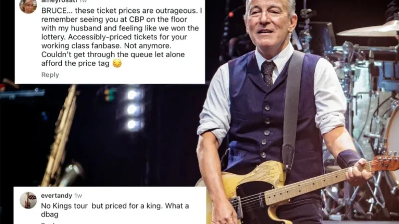 Bruce Springsteen: Springsteen Fans Outraged Over Pricey ‘No Kings’-Themed Tour
