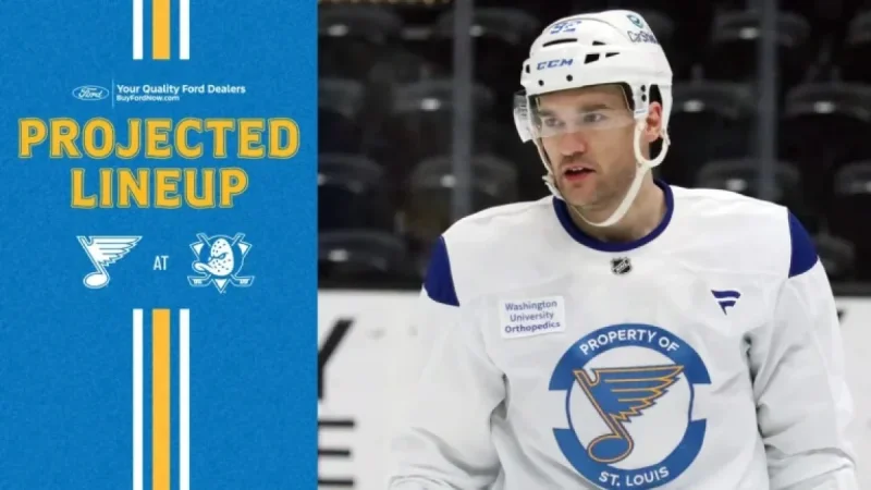 Projected Lineup for March 8 in Anaheim
