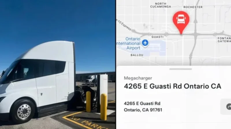 Tesla Launches First Megacharger Station for Semi Trucks in California
