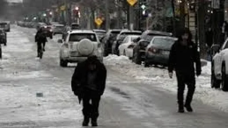 Environment Canada Montreal warns of critical freezing rain as storm approaches Wednesday