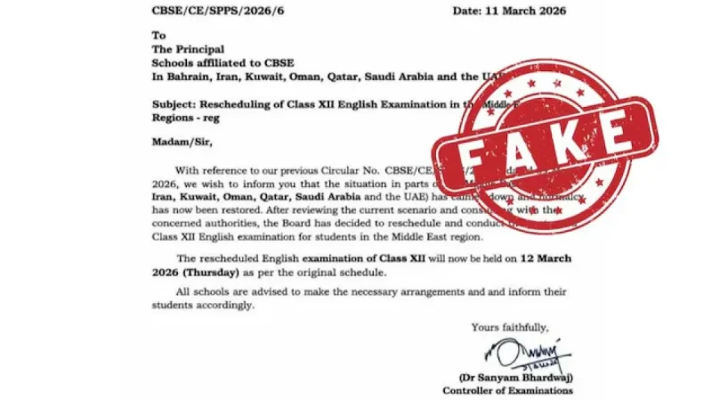 CBSE Fake Exam Circular Alert: Two Fresh Fake Notices Debunked Today — What Students in UAE and Gulf Must Know