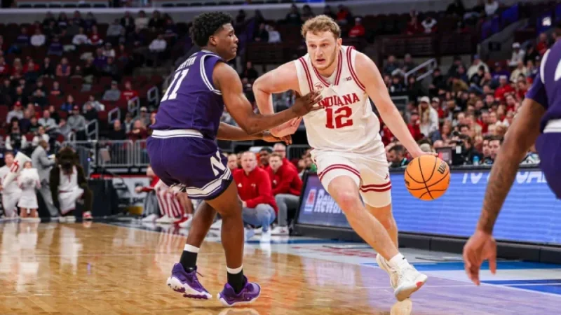 Northwestern Triumphs Over Indiana 74-61 in Basketball Showdown