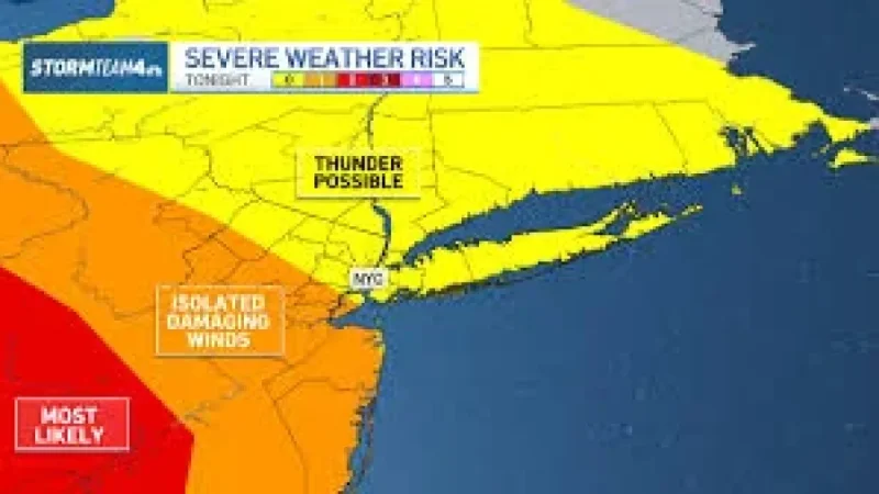 Nyc Weather: A 1,000-Mile Severe Threat Reaches the East While New York Sits on the Edge