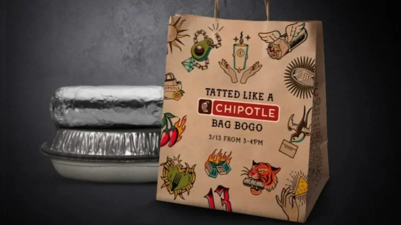 Chipotle Offers BOGO Deal to Tattooed Customers on Friday the 13th